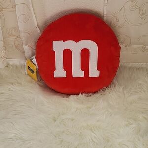 Red M&M's Plush Pillow